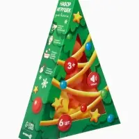 Новогодний набор игрушек для ванны, 6 шт, с пищалкой, Крошка Я