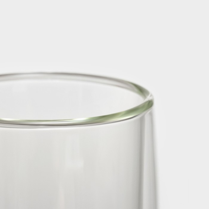 Стакан стеклянный с двойными стенками Magistro &laquo;Поль. Дуо&raquo;, 350 мл, 7,3&times;15 см