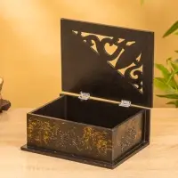 Шкатулка "Завитки" 24х18х9 см, МДФ