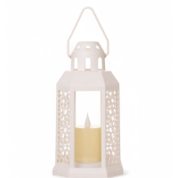 Светодиодная свеча в подсвечнике RISALUX &laquo;Свеча в лампе&raquo;, LED-ночник, 1.5 Вт, 3&times;ААА, 12&times;12&times;23 см