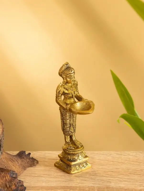 Подставка под благовония "Лакшми" латунь 2,5х2,5х10 см