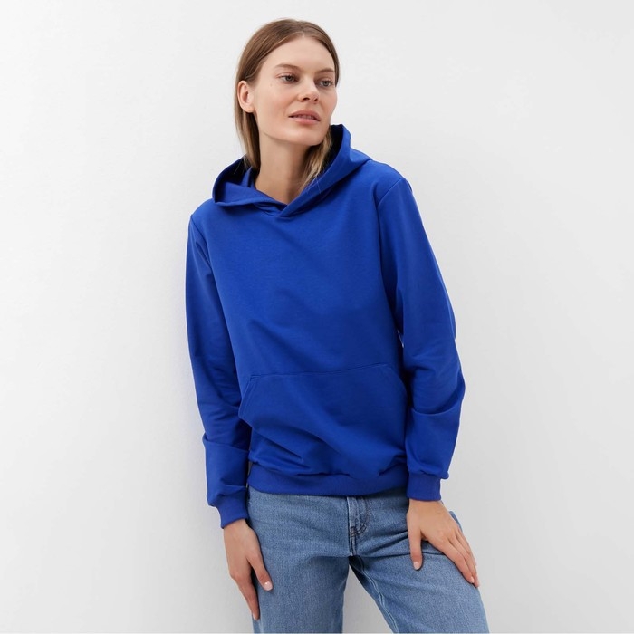Толстовка женская, цвет ярко-синий, размер 48 Толстовка женская, цвет ярко-синий, размер 48