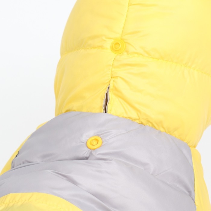 Комбинезон "Анорак" светоотражающий, размер 18 (ДС 40, ОГ 50, ОШ 38 см), чёрно-жёлтый