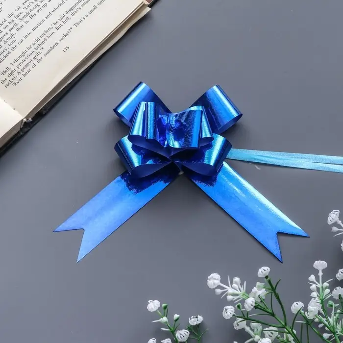 Бант - бабочка №3, синий