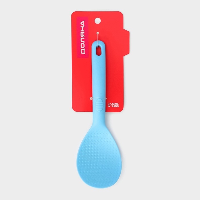 Ложка Доляна &laquo;Дуэт&raquo;, 24&times;7,5&times;4 см, цвет голубой