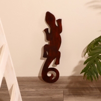 Панно дерево "Геккон" 50х13х1 см