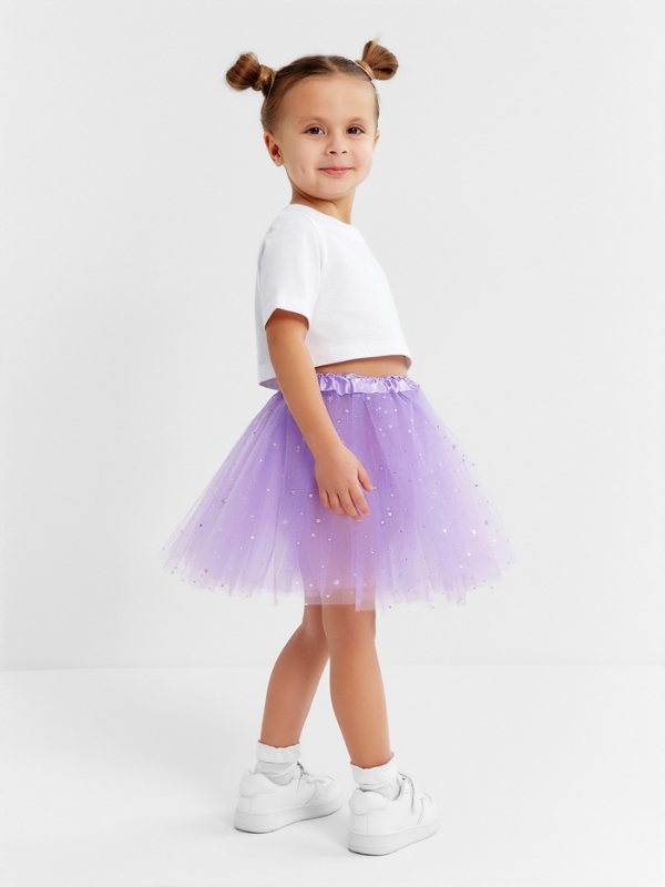 Юбка детская KAFTAN Юбка детская KAFTAN "Звездочки" сиреневый, длина 30 см