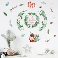 Наклейки новогодние, интерьерные со светящимся слоем &laquo;С Новым годом&raquo;, 21 х 29.7 см