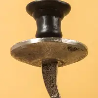 Подсвечник канделябр  на 3 свечи "Тёмная Вуаль" алюминий 46х15х62 см