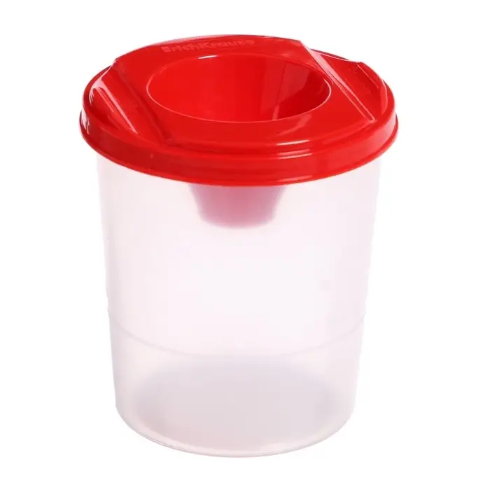 Стакан - непроливайка для рисования ErichKrause Classic, 200 мл, красный