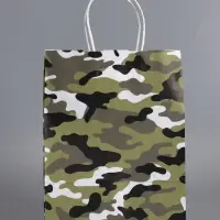 Пакеты подарочные, 23 Февраля , 24 х 10,5 х 32 см , набор 4 шт