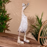 Сувенир "Утка в белом" дерево 45 см