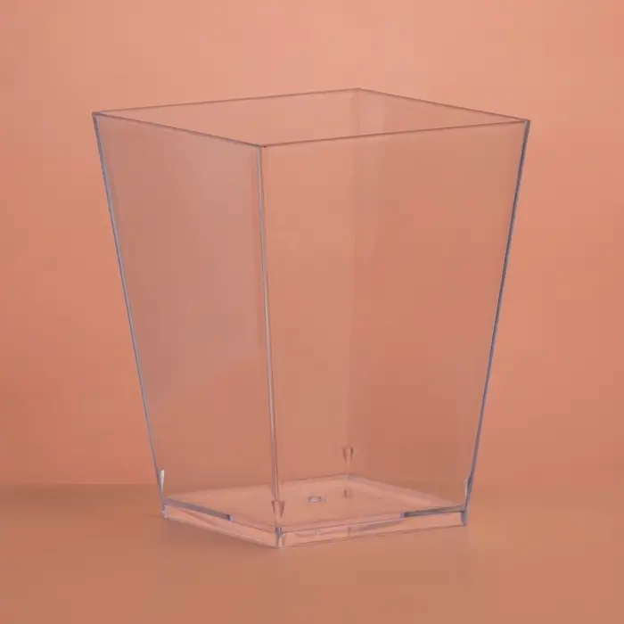 Форма пластиковая одноразовая для фуршета &laquo;Квадрат&raquo;, 150 мл, прозрачная