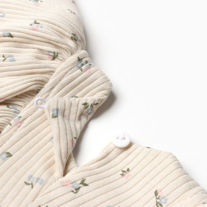 Платье с дл. рукавом Крошка Я Wildflowers, рост 68-74 см, бежевый Платье с дл. рукавом Крошка Я Wildflowers, рост 68-74 см, бежевый