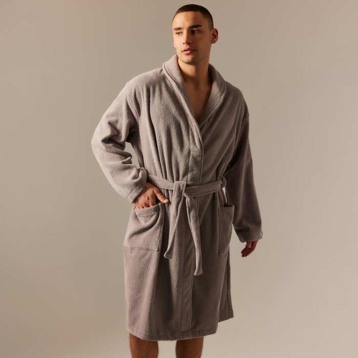 Халат махровый мужской SL HOME: Basic Халат махровый мужской SL HOME: Basic "Софт Мист", размер S, 100% хлопок, 420 г/м2