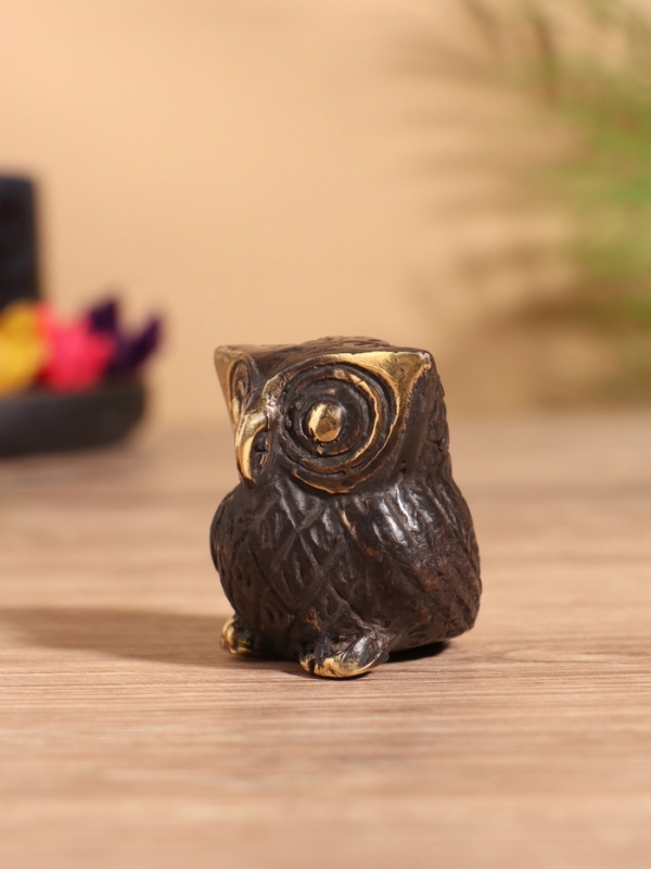 Сувенир бронза "Сова" 4х4х5 см