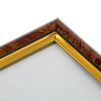 Фоторамка пластик 21х30 см  темный орех (582)