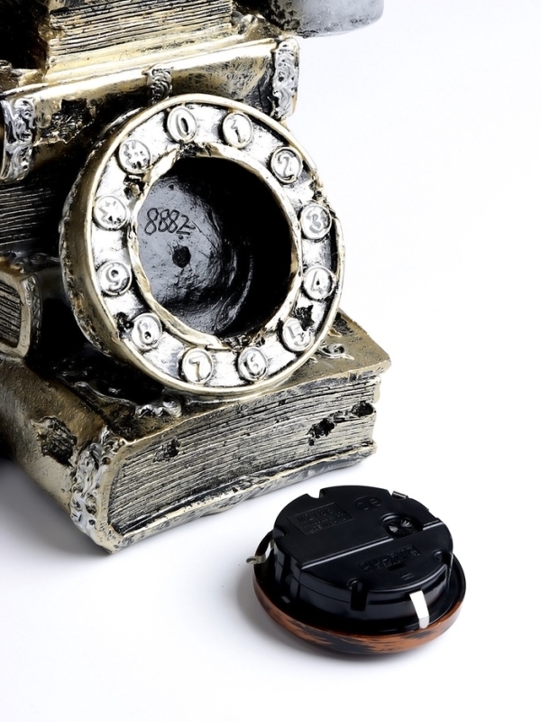 Часы настольные интерьерные, &laquo;Телефон&raquo;, на батарейках, 23.5&times;14&times;18.5 см, d-5.5 см