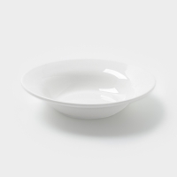 Тарелка глубокая Hanna Kn&ouml;vell, d=20.4 см, фарфор, белая