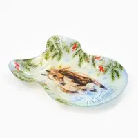 Тарелка в форме банта "Исполнения желаний", 13,5х18 см