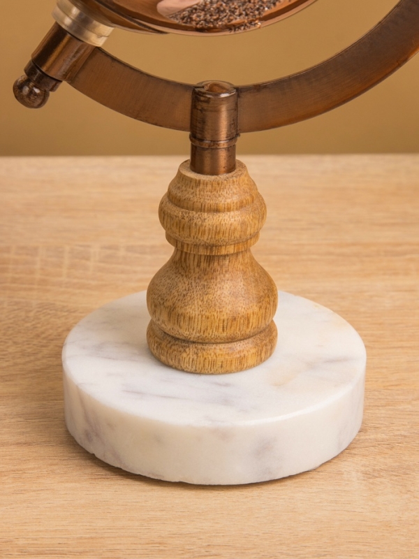 Глобус сувенирный "Сансет" 10х12,5х23 см, стекло, мрамор