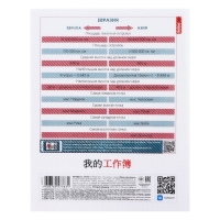 Тетрадь 48 листов в клетку &laquo;Искусство Азии&raquo; ГЕОГРАФИЯ, пластиковая обложка с печатью, тиснение фольгой, с интерактивным справочником, блок оф...