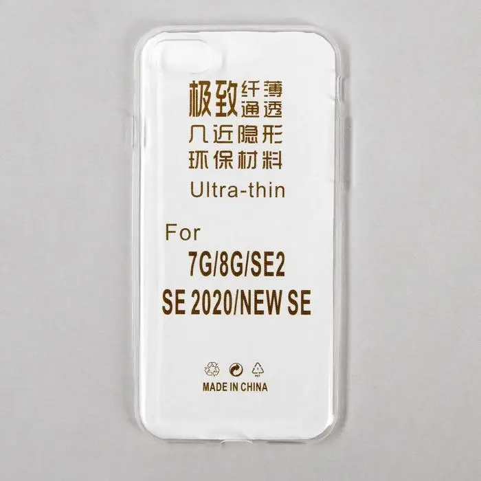 Чехол Luazon для iPhone 7/8/SE (2020), силиконовый,  прозрачный