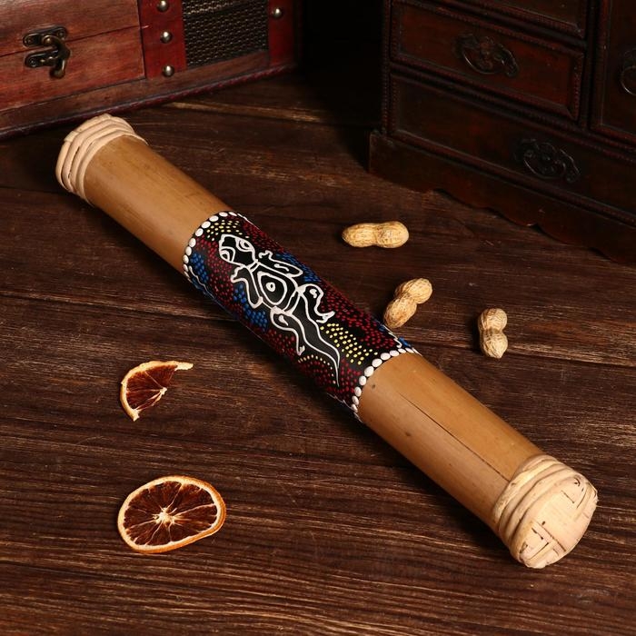 Сувенирный музыкальный инструмент "Посох дождя" 40 см МИКС