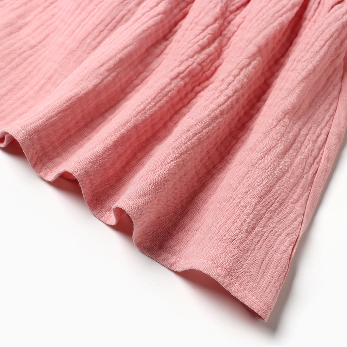 Платье с воротничком Крошка Я Муслин, 92-98, пудровый