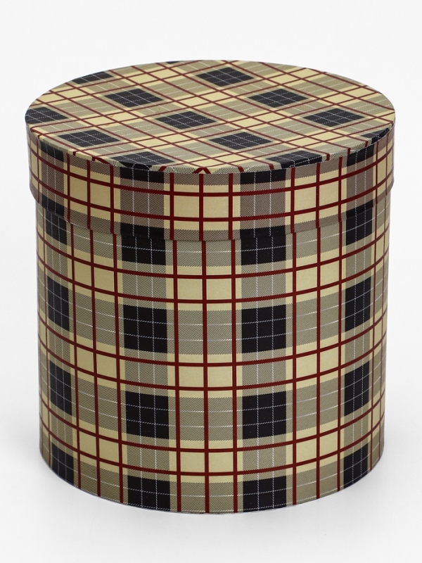 Шляпная коробка, Шотландская клетка , 20 х 20 см Шляпная коробка, Шотландская клетка , 20 х 20 см