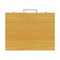 Набор для рисования в деревянном чемоданчике, складной