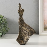 Сувенир полистоун "Девушка - объятия" под бронзу 11х7х22 см Сувенир полистоун "Девушка - объятия" под бронзу 11х7х22 см