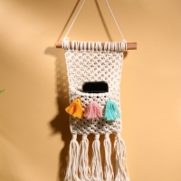 Кармашек текстильный, подвесной 22х50 см, белый