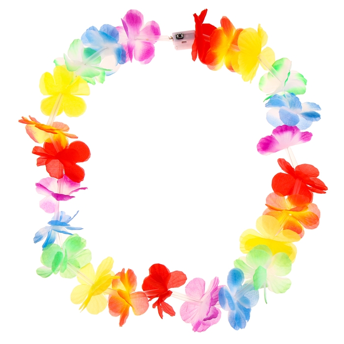 Гавайское ожерелье световое «Охана», 3 режима подсветки Гавайское ожерелье световое «Охана», 3 режима подсветки