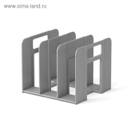 Лоток-сортер для бумаг вертикальный, 3 отделения, ErichKrause Techno Classic, серый