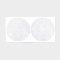 Раскраска-антистресс по сердечкам &laquo;Голубоглазая красавица&raquo;, 21 х 21 см