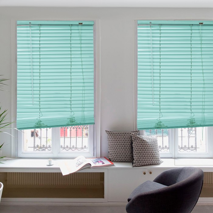 Жалюзи горизонтальные 50&times;160 см, цвет европейский зелёный