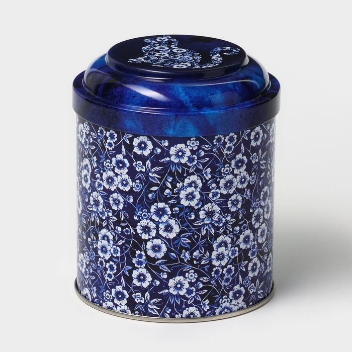 Банка для сыпучих продуктов &laquo;Ультрамарин&raquo;, 0,8 л, d=9,9 см, h=11 см, жесть