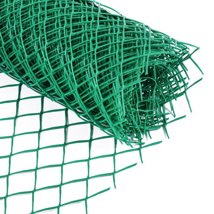 Сетка садовая 0.5 &times; 10 м, ячейка ромб 40 &times; 40 мм, пластиковая, зелёная, Greengo