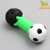 Игрушка пищащая "Гантель большая" для собак, усиленная, 19 см, микс цветов Игрушка пищащая "Гантель большая" для собак, усиленная, 19 см, микс цветов