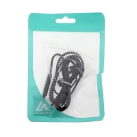 Наушники Luazon VBT 1.10 "Молния", вакуумные, микрофон, чёрные