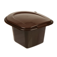 Ведро-туалет, h = 20 см, 11 л, коричневое