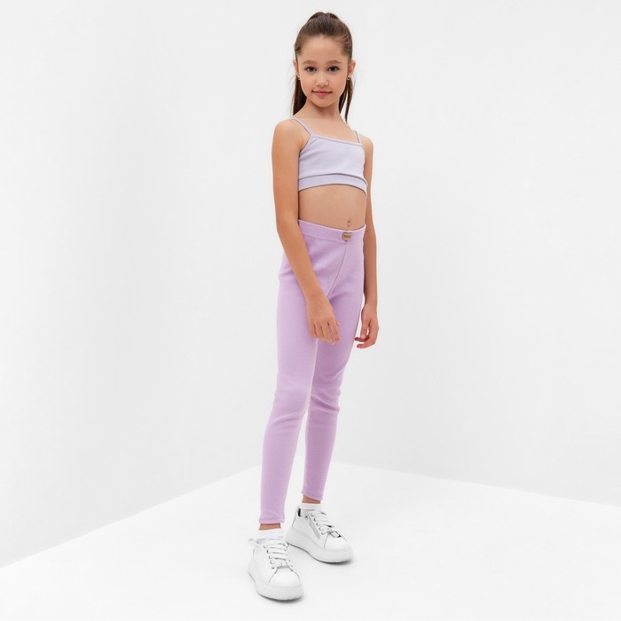 Лосины для девочки MINAKU цвет лиловый, рост 98 см Лосины для девочки MINAKU цвет лиловый, рост 98 см