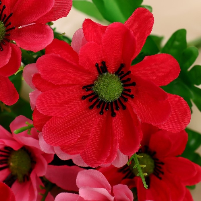 Букет "Клематис гибридный" d-7 см 33 см 14 цветков, микс