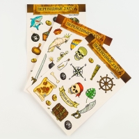 Переводные татуировки детские &laquo;Гроза морей&raquo;, 3 листа