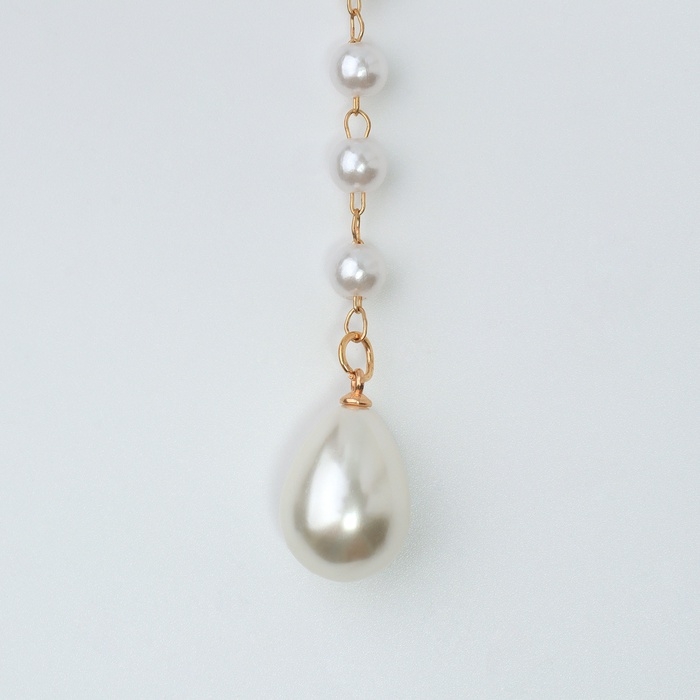 Кулон с жемчугом &laquo;Капля&raquo; цвет золото, 40см