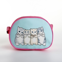 Сумка детская для девочки через плечо "Милые котики", 22х16 см Сумка детская для девочки через плечо "Милые котики", 22х16 см