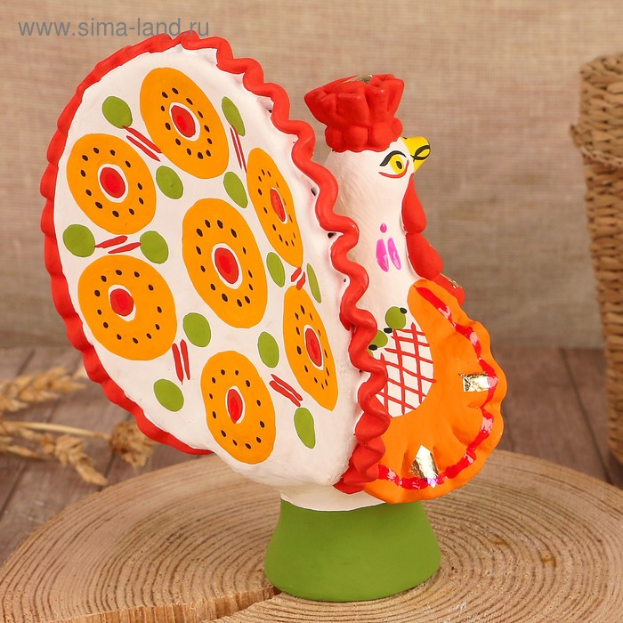 Дымковская игрушка "Индюк"