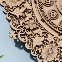 Часы &laquo;Узор&raquo;, 30&times;30&times;3 см, фанера