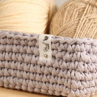 Бирка с кнопкой &laquo;Hand made&raquo;, 8 &times; 1,8 см, 10 шт, цвет матовый/чёрный